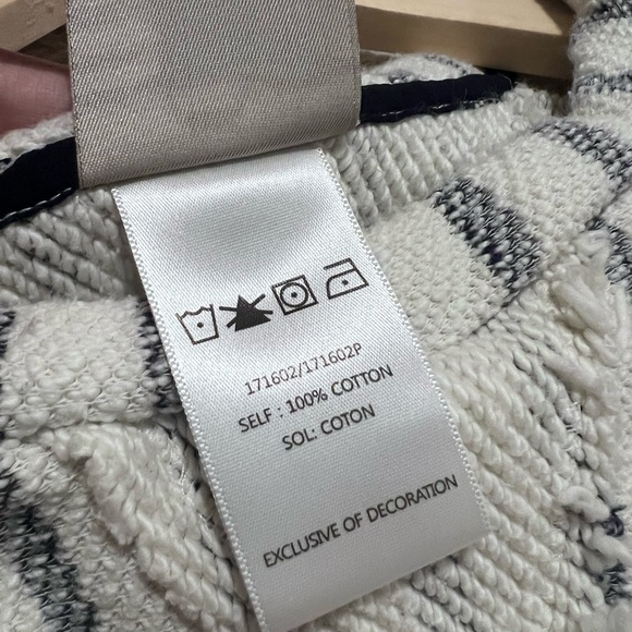 Anthropologie DOLAN Left Coast Striped Crop Top Coastal Chic Nautical Clean - Picture 9 of 10